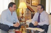 El alcalde de Carrizosa recibido por el presidente de la Diputación