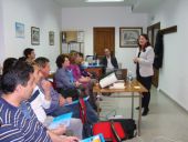 Cristina Fernandez en un momento de la charla Ayudas a las empresas en el marco de los Fondos Feader