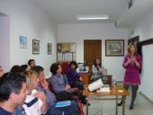 Pilar López de Toro, Técnico de empleo de Cocemfe, en un momento de la Charla 