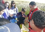 Voluntarios participantes de en las jornadas en el entorno del río Azuer/Lanza