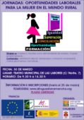 CARTEL JORNADAS: OPORTUNIDADES LABORALES PARA LA MUJER EN EL MUNDO RURAL 