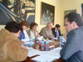 Imagen de la Reunión de la Junta Directiva de la Asociación Alto Guadiana Mancha, celebrada en la Sala de Juntas del Ayuntamiento de Argamasilla de Alba