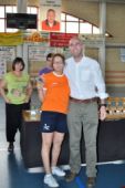 Finalizadas las competiciones se procedió a la entrega de trofeos por parte de Pedro Ángel Jiménez, alcalde de Argamasilla de Alba, cuya institución, junto a la Diputación de Ciudad Real, colaboran con el memorial. 