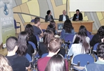 Un instante de la conferencia impartida en el Centro del Agua. La Tribuna de Ciudad Real.