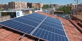 Instalación fotovoltaica en la sede de SEO/BirdLife. EFE/Cristina Yuste