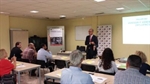 Sánchez-Migallón en el taller