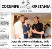 Detalle de la portada del periódico Cocemfe-Oretania del mes de julio 2012