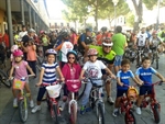 Niños participantes en la ruta