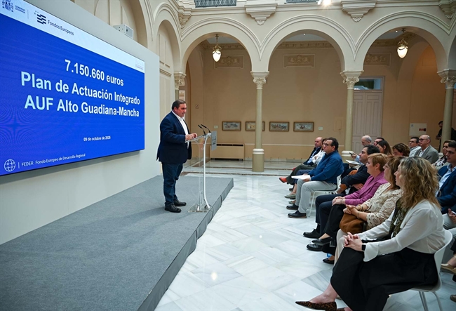 Foto de Pedro Palomo, en presentación del Plan de Actuación Integral